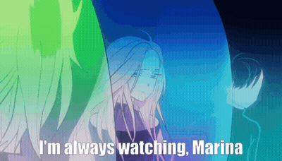 Cartoon Girl I'm Always Watching Marina GIF