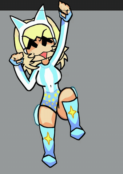 Cartoon Girl In Cat Costume GIF