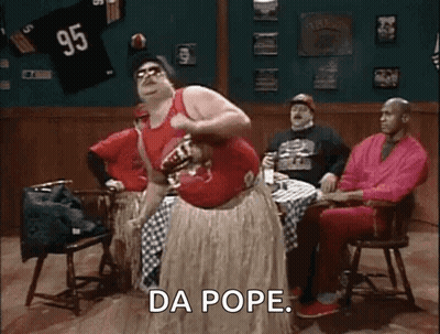 Cartoon Girl In Glasses And Hat Saying Heads GIF