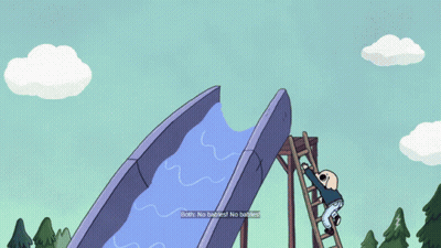 Cartoon Girl In Red Dress Summer Holidays GIF
