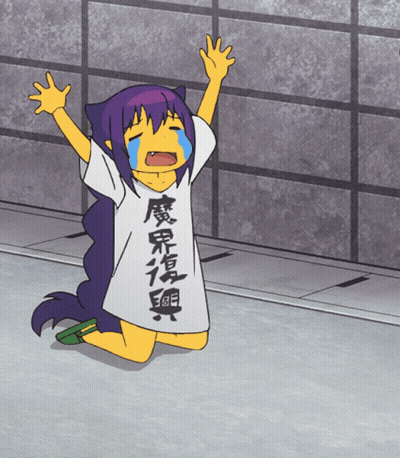 Cartoon Girl In White Shirt With Chinese Characters GIF