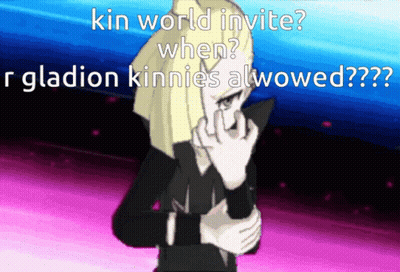 Cartoon Girl Kin World Invite When R Gladion Kinnies Awowed GIF