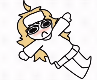 Cartoon Girl Laying Down With Towel On Head GIF