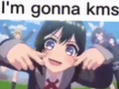 Cartoon Girl Making Funny Face With Hands GIF