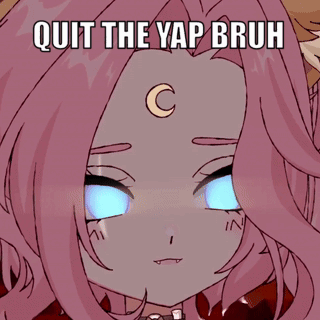Cartoon Girl Quit The Yap Bruh GIF