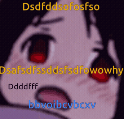 Cartoon Girl Red Eyes Saying Dsdfdsofosfso GIF