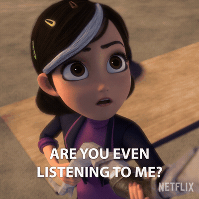 Cartoon Girl Saying Are You Even Listening To Me Netflix GIF
