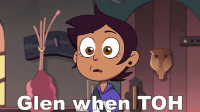 Cartoon Girl Saying Glen When Toh