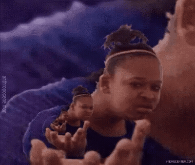Cartoon Girl Saying Oni Upon Seeing GIF
