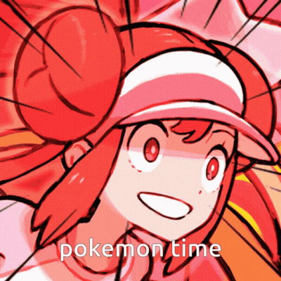 Cartoon Girl Saying Pokemon Time GIF