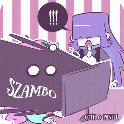 Cartoon Girl Saying Szambo GIF