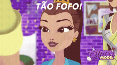 Cartoon Girl Saying Tao Fofo