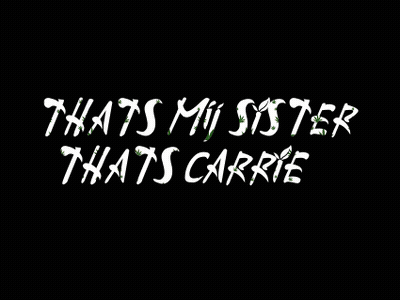 Cartoon Girl Saying That's My Sister Carrie GIF