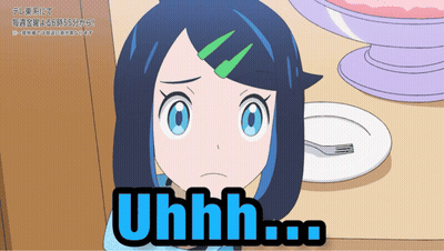 Cartoon Girl Saying Uhhh GIF