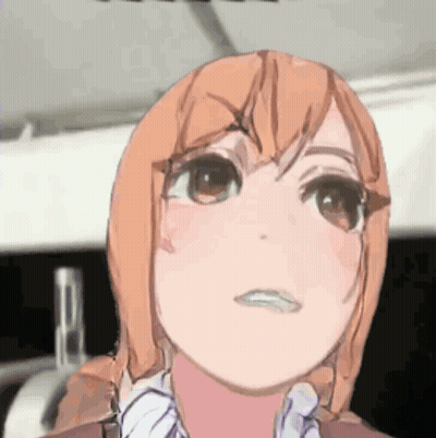 Cartoon Girl Serious Face GIF