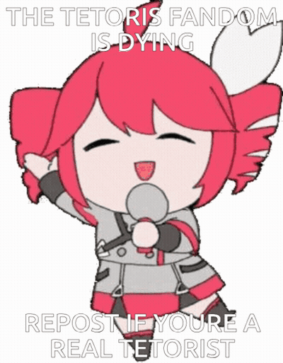 Cartoon Girl Singing Into Microphone The Tetori's Fandom Is Dying GIF