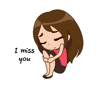 Cartoon Girl Sitting Cross-Legged Sticker