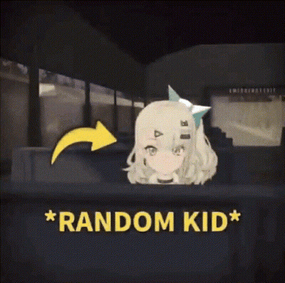 Cartoon Girl Sitting On Couch Saying Random Kid GIF