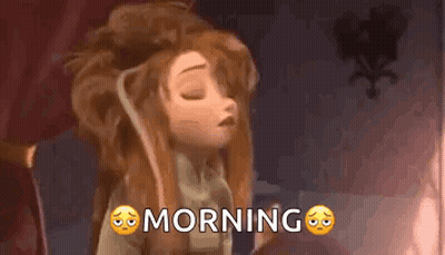 Cartoon Girl Sleeping In Chair GIF