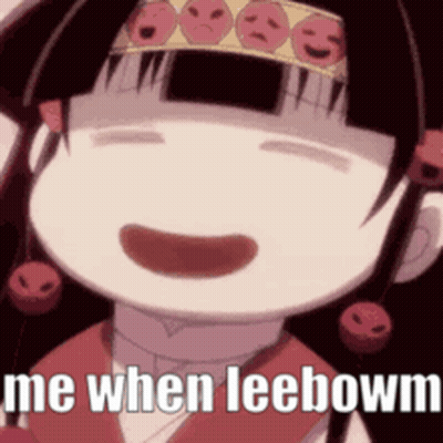 Cartoon Girl Smiling Saying Me When Leebowm GIF