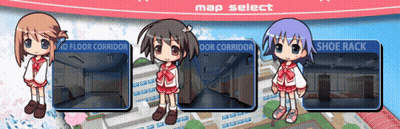 Cartoon Girl Standing Before Map Select GIF