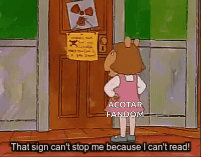 Cartoon Girl Standing In Front Of Door With Sign GIF