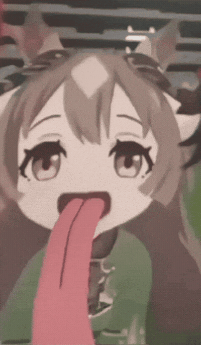 Cartoon Girl Sticking Out Tongue GIF