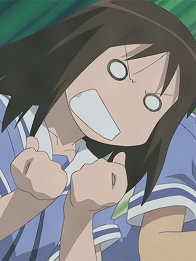 Cartoon Girl Surprised Close Up GIF