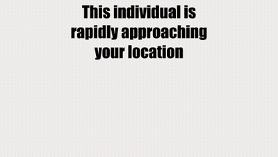 Cartoon Girl This Individual Is Rapidly Approaching Your Location GIF