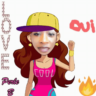 Cartoon Girl Wearing Cool Tank Top GIF
