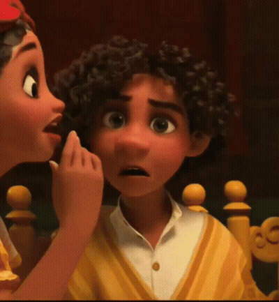 Cartoon Girl Whispering Into Boy's Ear GIF