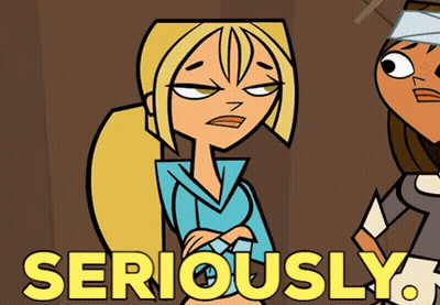 Cartoon Girl With Bandage Next To Girl Saying Seriously GIF