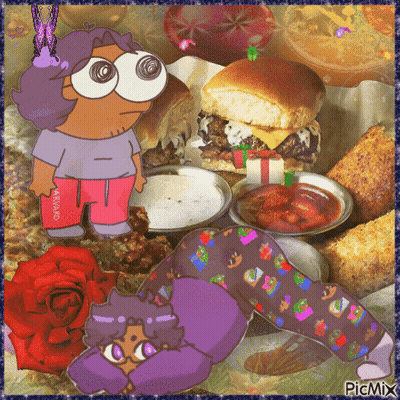 Cartoon Girl With Big Eyes And Award Shirt GIF