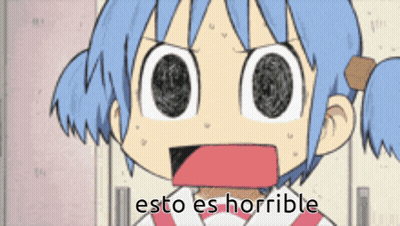 Cartoon Girl With Big Eyes Esto Es Horrible GIF