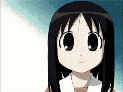 Cartoon Girl With Big Eyes GIF