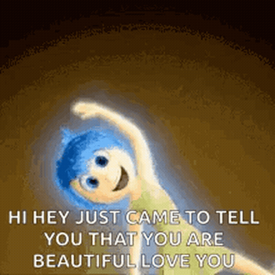 Cartoon Girl With Blue Hair Dancing Smiling GIF