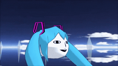 Cartoon Girl With Blue Hair GIF