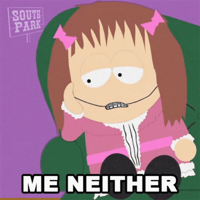 Cartoon Girl With Braces Saying Me Neither GIF