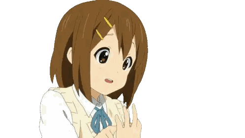 Cartoon Girl With Brown Hair And Yellow Stripe Sticker