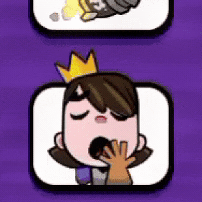 Cartoon Girl With Crown And Hand Over Mouth GIF