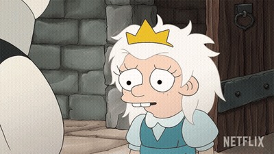 Cartoon Girl With Crown Saying Netflix GIF