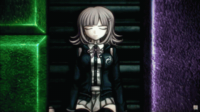 Cartoon Girl With Eyes Closed GIF