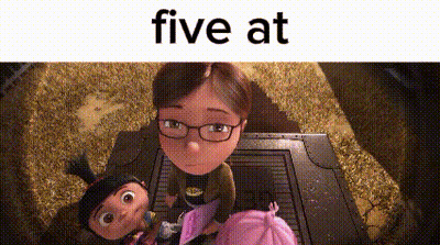 Cartoon Girl With Glasses Standing Next To Two Girls GIF