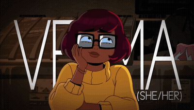 Cartoon Girl With Glasses Vera She Her GIF