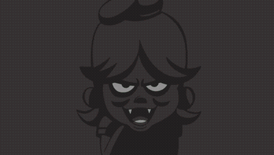 Cartoon Girl With Green Eyes