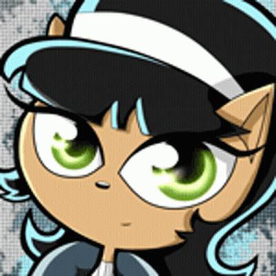 Cartoon Girl With Green Eyes GIF