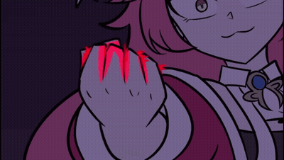 Cartoon Girl With Green Hair GIF