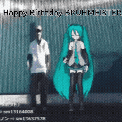 Cartoon Girl With Green Hair And Headphones GIF