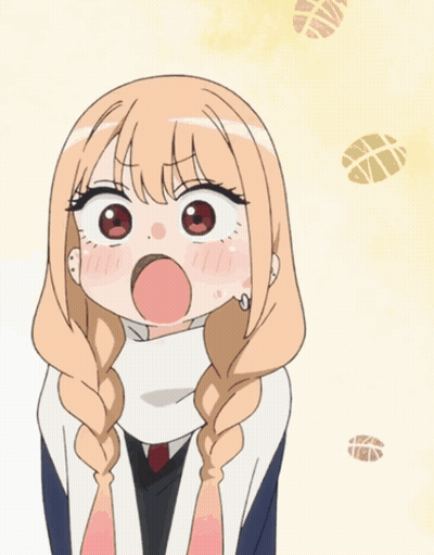 Cartoon Girl With Hearts Coming Out of Mouth