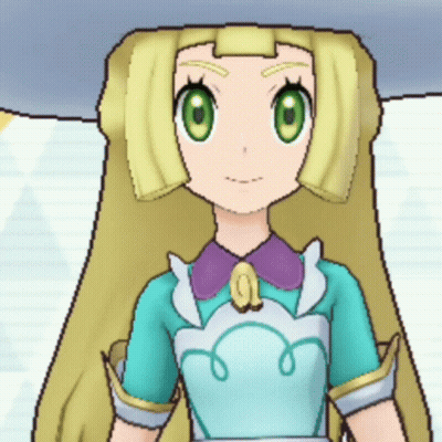 Cartoon Girl With Long Blonde Hair And Green Eyes GIF